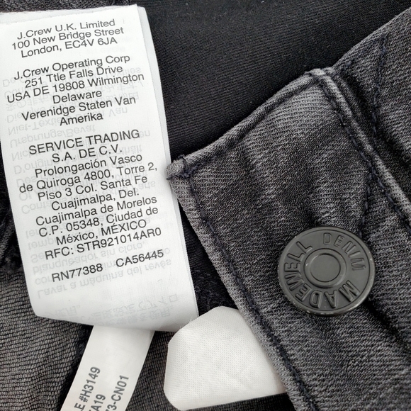 Madewell Petite 9" Mid-Rise Skinny Jeans in Black Sea - Picture 13 of 13